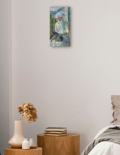 Foto 2 | Foto 2 | Cuadro Decorativo - Chica Joven En Una Ventana- Mary Cassatt - Fotografía - 46x89 - Impresión En Lienzo - Fine Art Tj