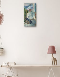 Foto 3 | Foto 3 | Cuadro Decorativo - Chica Joven En Una Ventana- Mary Cassatt - Fotografía - 46x89 - Impresión En Lienzo - Fine Art Tj