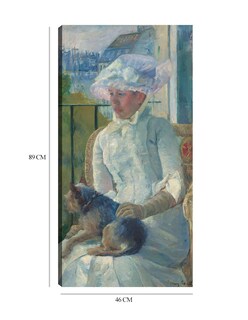 Foto 6 | Foto 6 | Cuadro Decorativo - Chica Joven En Una Ventana- Mary Cassatt - Fotografía - 46x89 - Impresión En Lienzo - Fine Art Tj