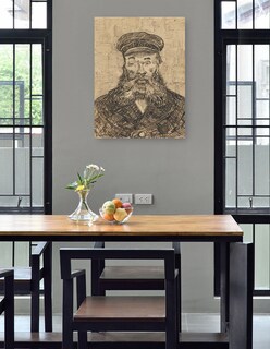 Foto 4 | Foto 4 | Cuadro Decorativo - Retrato De José Roulin (1888)- Vincent Van Gogh - Fotografía - 107x143 - Impresión En Lienzo - Fine Art Tj
