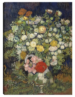 Foto 1 | Foto 1 | Cuadro Decorativo - Ramo De Flores En Un Jarrón (1890)- Vincent Van Gogh - Floral - 69x92 - Impresión En Lienzo - Fine Art Tj