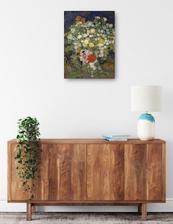 Foto 2 | Foto 2 | Cuadro Decorativo - Ramo De Flores En Un Jarrón (1890)- Vincent Van Gogh - Floral - 69x92 - Impresión En Lienzo - Fine Art Tj