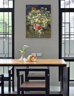 Foto 4 | Foto 4 | Cuadro Decorativo - Ramo De Flores En Un Jarrón (1890)- Vincent Van Gogh - Floral - 69x92 - Impresión En Lienzo - Fine Art Tj