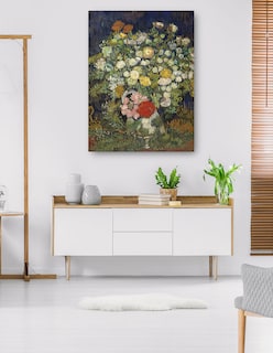 Foto 5 | Foto 5 | Cuadro Decorativo - Ramo De Flores En Un Jarrón (1890)- Vincent Van Gogh - Floral - 69x92 - Impresión En Lienzo - Fine Art Tj