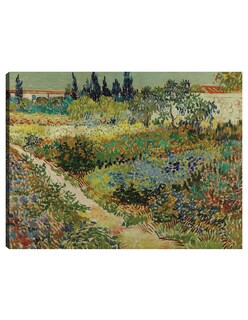 Foto 1 | Foto 1 | Cuadro Decorativo - Jardín En Arlés- Vincent Van Gogh - Paisaje - 46x61 - Impresión En Lienzo - Fine Art Tj