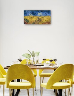 Foto 3 | Foto 3 | Cuadro Decorativo - Campo De Trigo Con Cuervos (1890)- Vincent Van Gogh - Paisaje - 72x138 - Impresión En Lienzo - Fine Art Tj