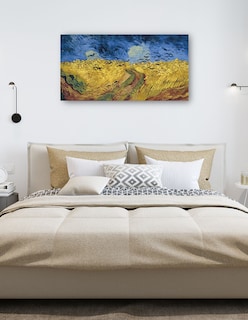 Foto 5 | Foto 5 | Cuadro Decorativo - Campo De Trigo Con Cuervos (1890)- Vincent Van Gogh - Paisaje - 72x138 - Impresión En Lienzo - Fine Art Tj