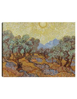 Foto 1 | Foto 1 | Cuadro Decorativo - Olivos (1889)- Vincent Van Gogh - Paisaje - 107x143 - Impresión En Lienzo - Fine Art Tj