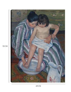 Foto 6 | Foto 6 | Cuadro Decorativo - El Baño Del Niño- Mary Cassatt - Fotografía - 69x92 - Impresión En Lienzo - Fine Art Tj