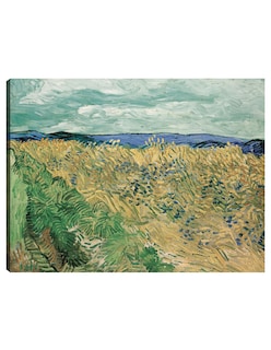 Foto 1 | Foto 1 | Cuadro Decorativo - Campo De Trigo Con Acianos (1890)- Vincent Van Gogh - Religión - 46x61 - Impresión En Lienzo - Fine Art Tj