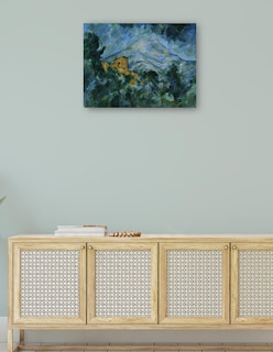 Foto 4 | Foto 4 | Cuadro Decorativo - Mont Sainte-victoire Y Castillo Negro- Paul Cézanne - Religión - 28x36 - Impresión En Lienzo - Fine Art Tj