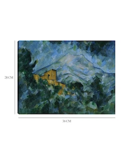 Foto 6 | Foto 6 | Cuadro Decorativo - Mont Sainte-victoire Y Castillo Negro- Paul Cézanne - Religión - 28x36 - Impresión En Lienzo - Fine Art Tj