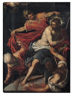 Foto 1 | Foto 1 | Cuadro Decorativo - La Flagelación (entre 1587 Y 1592)- Jacopo Tintoretto - Religión - 28x36 - Impresión En Lienzo - Fine Art Tj