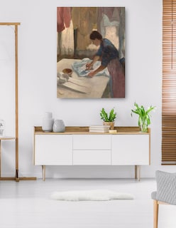 Foto 5 | Foto 5 | Cuadro Decorativo - Mujer Planchando (nga.gov)- Edgar Degas - Fotografía - 107x143 - Impresión En Lienzo - Fine Art Tj