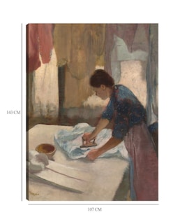 Foto 6 | Foto 6 | Cuadro Decorativo - Mujer Planchando (nga.gov)- Edgar Degas - Fotografía - 107x143 - Impresión En Lienzo - Fine Art Tj