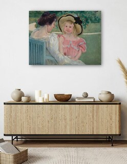 Foto 5 | Foto 5 | Cuadro Decorativo - En El Jardín (1903)- Mary Cassatt - Religión - 69x92 - Impresión En Lienzo - Fine Art Tj