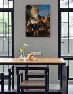 Foto 4 | Foto 4 | Cuadro Decorativo - El Bautismo De Cristo (ca. 1650)- Andrea Sacchi - Religión - 28x36 - Impresión En Lienzo - Fine Art Tj
