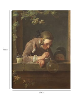 Foto 6 | Foto 6 | Cuadro Decorativo - Burbujas De Jabón- Jean Siméon Chardin - Fotografía - 69x92 - Impresión En Lienzo - Fine Art Tj