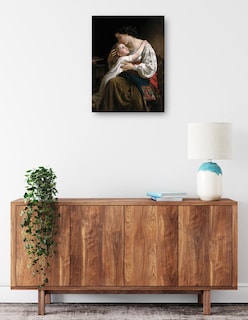 Foto 2 | Foto 2 | Cuadro Decorativo - La Palanca (1865)- William Bouguereau - Fotografía - 28x36 - Impresión En Lienzo - Fine Art Tj