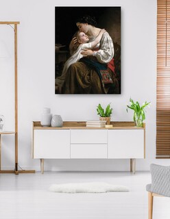 Foto 5 | Foto 5 | Cuadro Decorativo - La Palanca (1865)- William Bouguereau - Fotografía - 28x36 - Impresión En Lienzo - Fine Art Tj