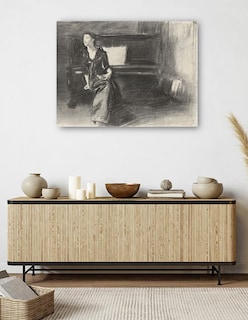 Foto 5 | Foto 5 | Cuadro Decorativo - Dama Al Piano- John Singer Sargent - Fotografía - 69x92 - Impresión En Lienzo - Fine Art Tj