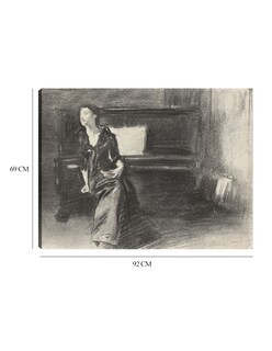 Foto 6 | Foto 6 | Cuadro Decorativo - Dama Al Piano- John Singer Sargent - Fotografía - 69x92 - Impresión En Lienzo - Fine Art Tj
