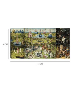 Foto 6 | Foto 6 | Cuadro Decorativo - El Jardín De Las Delicias 1504 Ii- Hieronymus Bosch - Fotografía - 34x64 - Impresión En Lienzo - Fine Art Tj