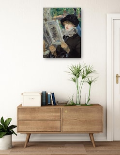 Foto 3 | Foto 3 | Cuadro Decorativo - Mujer Leyendo- Edouard Manet - Fotografía - 69x92 - Impresión En Lienzo - Fine Art Tj