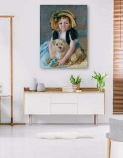 Foto 5 | Foto 5 | Cuadro Decorativo - Sara Con Hijo Chien (1901)- Mary Cassatt - Fotografía - 46x61 - Impresión En Lienzo - Fine Art Tj