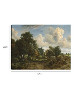 Foto 6 | Foto 6 | Cuadro Decorativo - Un Paisaje Boscoso- Meindert Hobbema - Paisaje - 69x92 - Impresión En Lienzo - Fine Art Tj