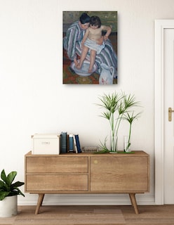 Foto 3 | Foto 3 | Cuadro Decorativo - El Baño Del Niño- Mary Cassatt - Fotografía - 46x61 - Impresión En Lienzo - Fine Art Tj