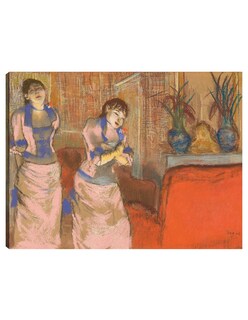 Foto 1 | Foto 1 | Cuadro Decorativo - Dos Mujeres- Edgar Degas - Religión - 69x92 - Impresión En Lienzo - Fine Art Tj