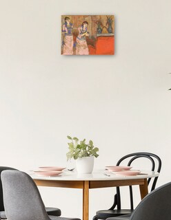 Foto 2 | Foto 2 | Cuadro Decorativo - Dos Mujeres- Edgar Degas - Religión - 69x92 - Impresión En Lienzo - Fine Art Tj