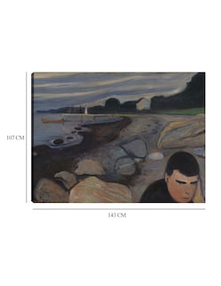 Foto 6 | Foto 6 | Cuadro Decorativo - Melancolía (1892)- Edvard Munch - Abstracto - 107x143 - Impresión En Lienzo - Fine Art Tj