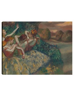 Foto 1 | Foto 1 | Cuadro Decorativo - Cuatro Bailarines (c.1899)- Edgar Degas - Fotografía - 77x102 - Impresión En Lienzo - Fine Art Tj