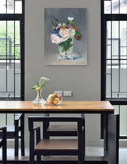 Foto 4 | Foto 4 | Cuadro Decorativo - Flores En Un Jarrón De Cristal- Edouard Manet - Floral - 28x36 - Impresión En Lienzo - Fine Art Tj