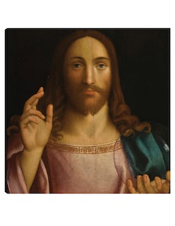 Foto 1 | Foto 1 | Cuadro Decorativo - Cristo El Redentor- Francesco Bissolo - Religión - 31x31 - Impresión En Lienzo - Fine Art Tj