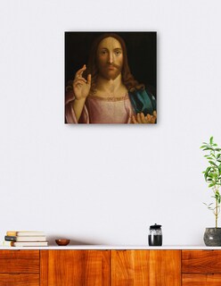 Foto 5 | Foto 5 | Cuadro Decorativo - Cristo El Redentor- Francesco Bissolo - Religión - 31x31 - Impresión En Lienzo - Fine Art Tj