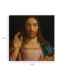 Foto 6 | Foto 6 | Cuadro Decorativo - Cristo El Redentor- Francesco Bissolo - Religión - 31x31 - Impresión En Lienzo - Fine Art Tj