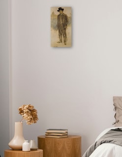 Foto 2 | Foto 2 | Cuadro Decorativo - Retrato De Pablo Picasso (hacia 1900)- Ramon Casas - Fotografía - 54x102 - Impresión En Lienzo - Fine Art Tj