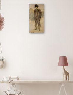 Foto 3 | Foto 3 | Cuadro Decorativo - Retrato De Pablo Picasso (hacia 1900)- Ramon Casas - Fotografía - 54x102 - Impresión En Lienzo - Fine Art Tj