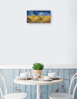 Foto 2 | Foto 2 | Cuadro Decorativo - Campo De Trigo Con Cuervos (1890)- Vincent Van Gogh - Paisaje - 64x122 - Impresión En Lienzo - Fine Art Tj