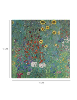 Foto 6 | Foto 6 | Cuadro Decorativo - Jardín De La Cabaña Con Girasoles (1907)- Gustav Klimt - Floral - 72x72 - Impresión En Lienzo - Fine Art Tj