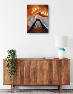 Foto 2 | Foto 2 | Cuadro Decorativo - Montaña Y Cielo (hacia 1925)- Arthur Dove - Abstracto - 46x61 - Impresión En Lienzo - Fine Art Tj