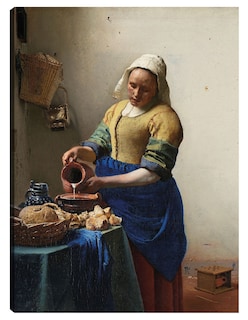 Foto 1 | Foto 1 | Cuadro Decorativo - La Lechera (c. 1660)- Johannes Vermeer - Fotografía - 69x92 - Impresión En Lienzo - Fine Art Tj