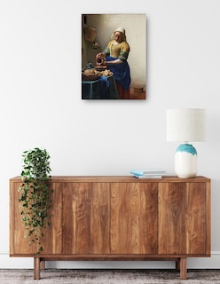 Foto 2 | Foto 2 | Cuadro Decorativo - La Lechera (c. 1660)- Johannes Vermeer - Fotografía - 69x92 - Impresión En Lienzo - Fine Art Tj