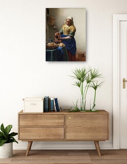 Foto 3 | Foto 3 | Cuadro Decorativo - La Lechera (c. 1660)- Johannes Vermeer - Fotografía - 69x92 - Impresión En Lienzo - Fine Art Tj