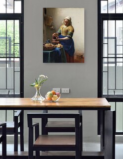 Foto 4 | Foto 4 | Cuadro Decorativo - La Lechera (c. 1660)- Johannes Vermeer - Fotografía - 69x92 - Impresión En Lienzo - Fine Art Tj