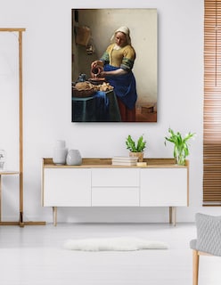 Foto 5 | Foto 5 | Cuadro Decorativo - La Lechera (c. 1660)- Johannes Vermeer - Fotografía - 69x92 - Impresión En Lienzo - Fine Art Tj