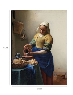 Foto 6 | Foto 6 | Cuadro Decorativo - La Lechera (c. 1660)- Johannes Vermeer - Fotografía - 69x92 - Impresión En Lienzo - Fine Art Tj